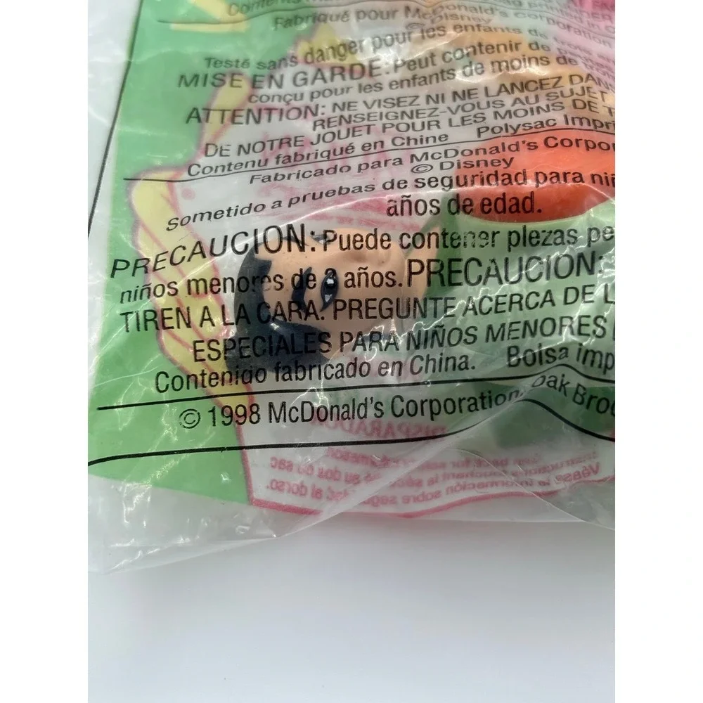 1998 Mulan McDonald's Happy Meal #2 MULAN AND CRI-KEE POP UP TOY Sealed‎